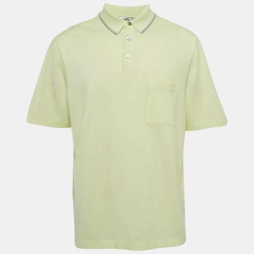 Hermès Lime Green Cotton Pique Polo T-Shirt XXL - Hermes - Modalova
