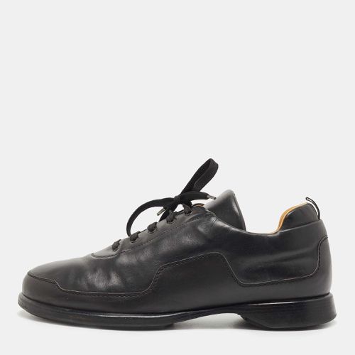 Hermes Black Leather Low Top Sneakers Size 45 - Hermes - Modalova