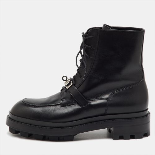 Hermes Black Leather Funk Ankle Boots Size 41 - Hermes - Modalova