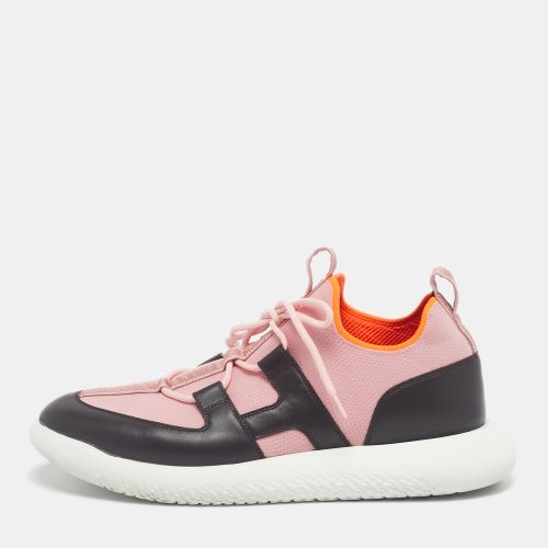 Hermes Black Knit Fabric Duel Low Top Sneakers Size 43 - Hermes - Modalova