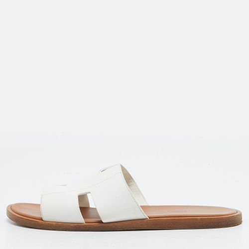 Izmir Size 42 Leather Flat Slides - Hermes - Modalova