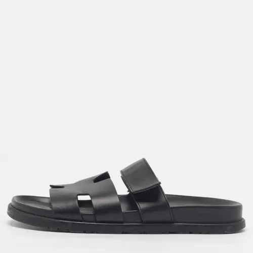 Chypre Size 40 Leather Flat Slide Sandals - Hermes - Modalova