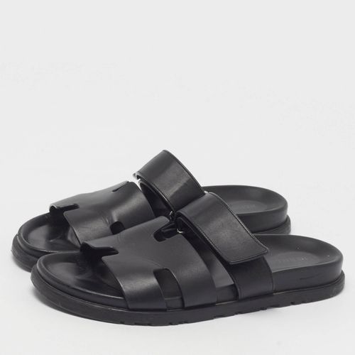 Chypre Size 40 Leather Flat Slide Sandals - Hermes - Modalova