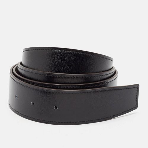 Hermes Noir/Etain Chamonix and Togo Leather Reversible Belt Strap 110 CM - Hermes - Modalova