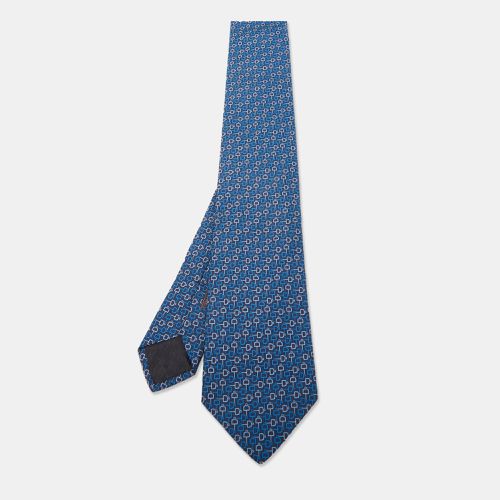 Hermès Tie Bleu Cravate Silk Lourde T Demi Moore Tie - Hermes - Modalova