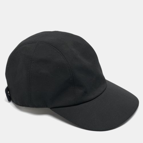 Hermès Black Cotton Blend Miles Robot Cap Size 58 - Hermes - Modalova