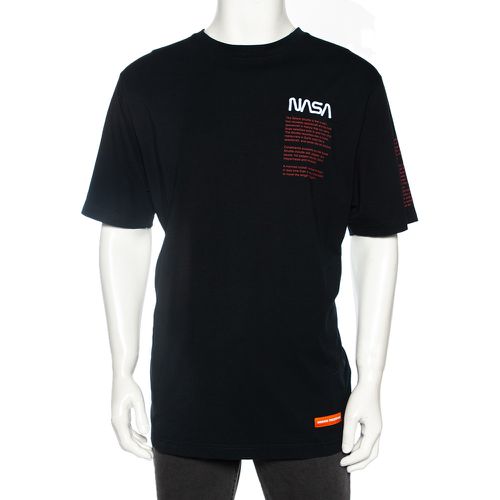 Heron Preston Black Cotton NASA Facts Logo Print Short Sleeve T-Shirt S - Heron Preston - Modalova