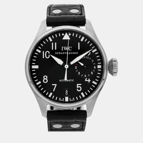 IWC Black Stainless Steel Big Pilot's IW5004-01 Automatic Men's Wristwatch 46 mm - IWC - Modalova