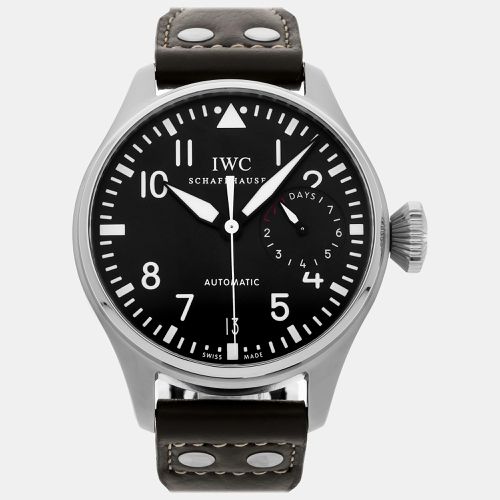 IWC Black Stainless Steel Big Pilot's Automatic Men's Wristwatch 46 mm - IWC - Modalova