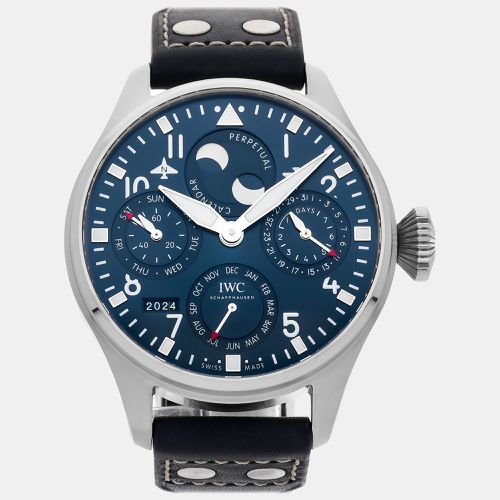 IWC Blue Stainless Steel Big Pilot's IW5036-05 Automatic Men's Wristwatch 46 mm - IWC - Modalova