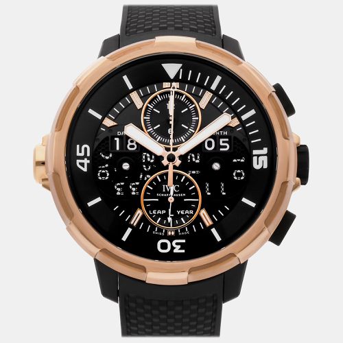 IWC Black 18k Rose Gold Aquatimer Automatic Men's Wristwatch 49 mm - IWC - Modalova