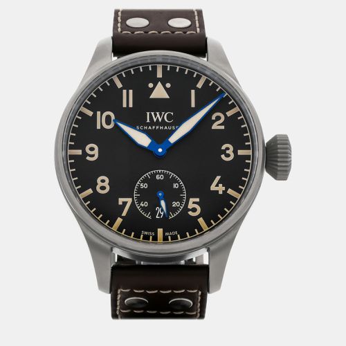 IWC Black Titanium Big Pilot's IW5103-01 Manual Winding Men's Wristwatch 48 mm - IWC - Modalova