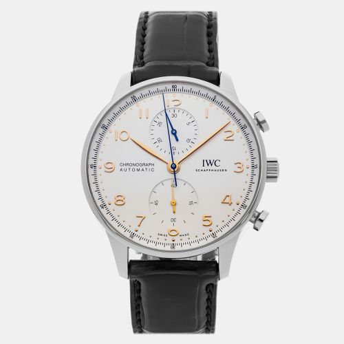 IWC Silver Stainless Steel Portugieser IW3716-04 Automatic Men's Wristwatch 41 mm - IWC - Modalova