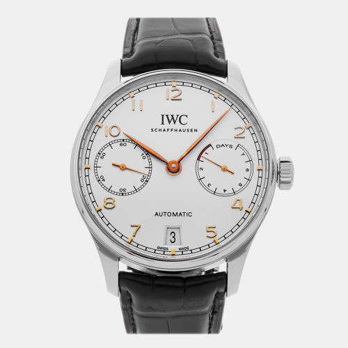 IWC Silver Stainless Steel Portugieser IW5007-04 Automatic Men's Wristwatch 42 mm - IWC - Modalova