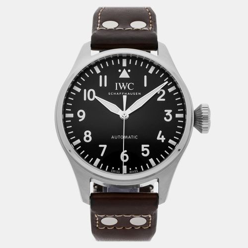 IWC Black Stainless Steel Big Pilot's IW3293-01 Automatic Men's Wristwatch 43 mm - IWC - Modalova