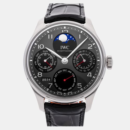 Stainless Steel Portugieser Automatic Men's Wristwatch 44 mm - IWC - Modalova