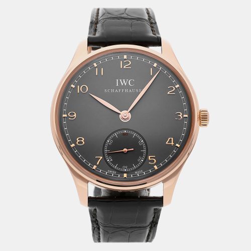 K Rose Gold Portuguese IW5454-06 Manual Winding Men's Wristwatch 44 mm - IWC - Modalova