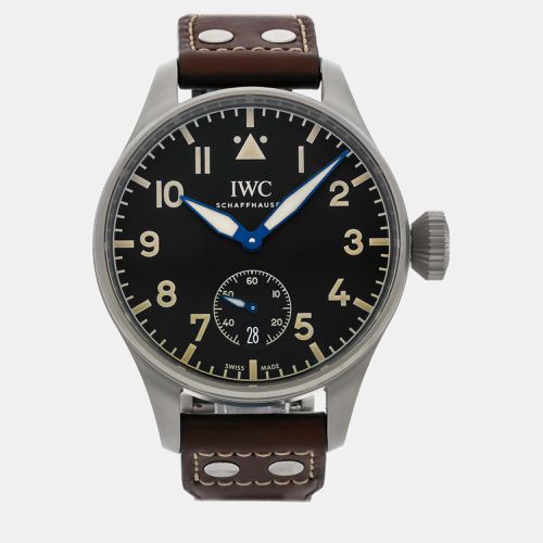 IWC Black Titanium Big Pilot's Manual Winding Men's Wristwatch 48 mm - IWC - Modalova