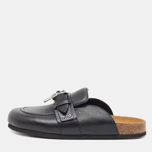 J.W.Anderson Black Leather Padlock Flat Mules Size 42 - J.W.Anderson - Modalova