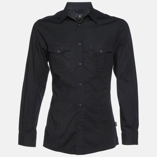 Just Cavalli Black Cotton Cargo Shirt M - Just Cavalli - Modalova