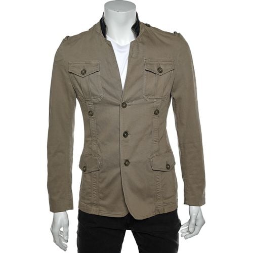 Cotton Cargo Pocket Button Front Jacket S - Just Cavalli - Modalova