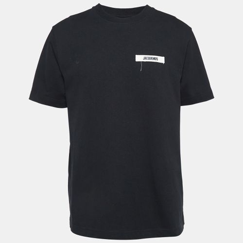 Jacquemus Black Cotton Crew Neck T-Shirt XXL - Jacquemus - Modalova