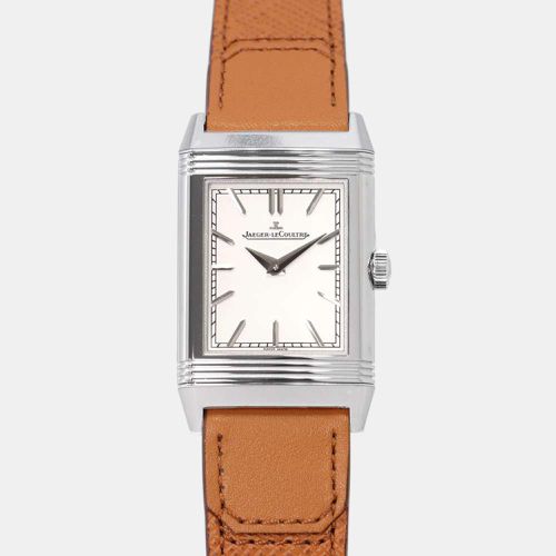 Jaeger LeCoultre Silver Stainless Steel Reverso Q7168420 Manual Winding Men's Wristwatch 24 mm - Jaeger LeCoultre - Modalova