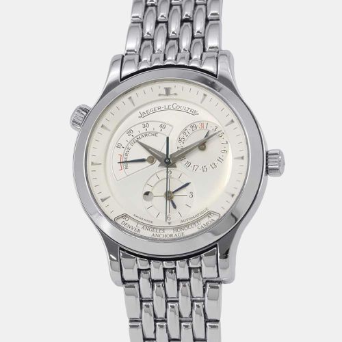 Jaeger LeCoultre Silver Stainless Steel Master Geographic Q1428120 Automatic Men's Wristwatch 38 mm - Jaeger LeCoultre - Modalova