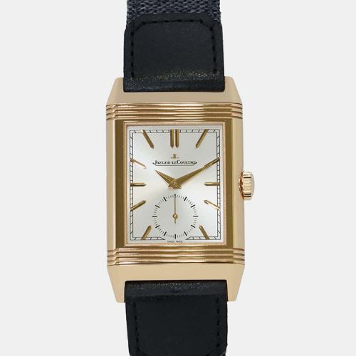 Jaeger LeCoultre Silver 18k Rose Gold Reverso Tribute Q7132521 Manual Winding 27 mm - Jaeger LeCoultre - Modalova