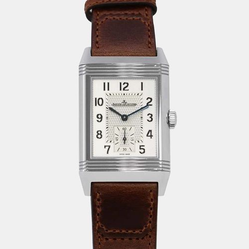 Jaeger LeCoultre Silver Stainless Steel Reverso Q3858522 Manual Winding Men's Wristwatch 27 mm - Jaeger LeCoultre - Modalova