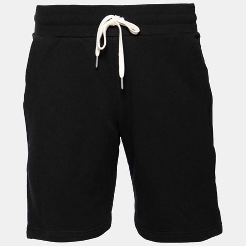 John Elliott Black Cotton Drawstring Waist Detail Shorts M - John Elliott - Modalova