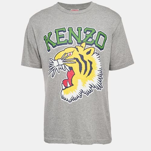 Kenzo Grey Logo Print Cotton Oversize T-Shirt M - Kenzo - Modalova