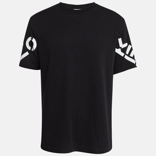 Kenzo Black Logo Print Cotton Knit Crew Neck T-Shirt M - Kenzo - Modalova