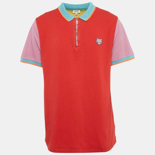 Kenzo Multicolor Colorblocked Cotton Pique Polo T-Shirts XL - Kenzo - Modalova