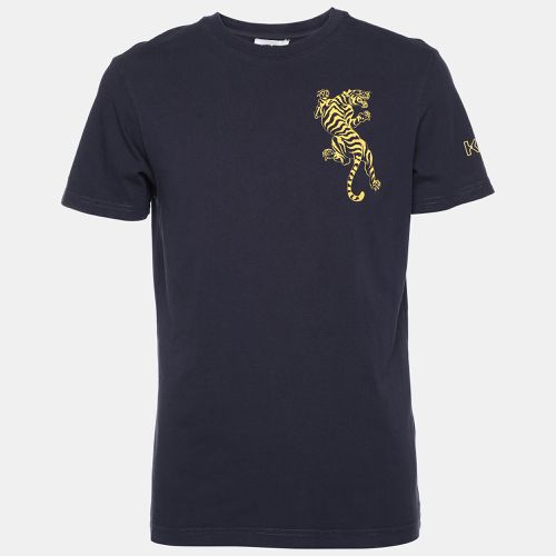 Kenzo Navy Blue Cotton Tiger Print T-Shirt S - Kenzo - Modalova