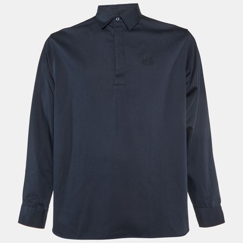 Kenzo Midnight Blue Tiger Embroidered Cotton Polo Shirt M - Kenzo - Modalova