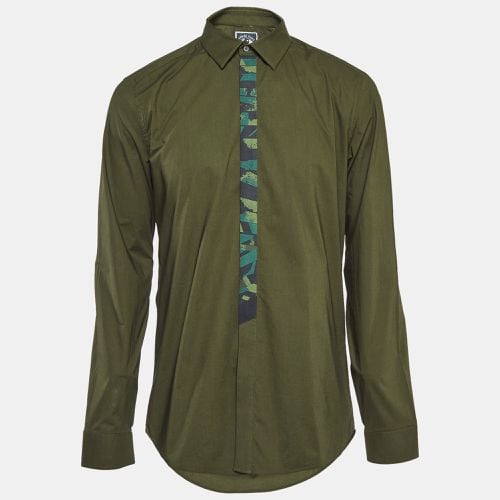 Kenzo Green Cotton Button Front Shirt XL - Kenzo - Modalova