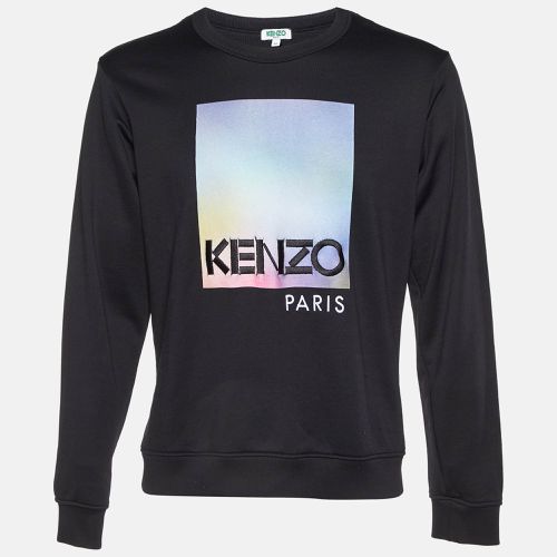 Kenzo Black Printed Knit Sweatshirt M - Kenzo - Modalova