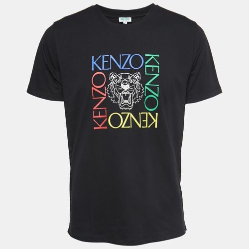 Logo Print Cotton Crew Neck Half Sleeve T-Shirt L - Kenzo - Modalova