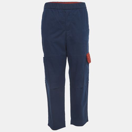 Kenzo Navy Blue Cotton Elasticated Waist Trousers XL - Kenzo - Modalova