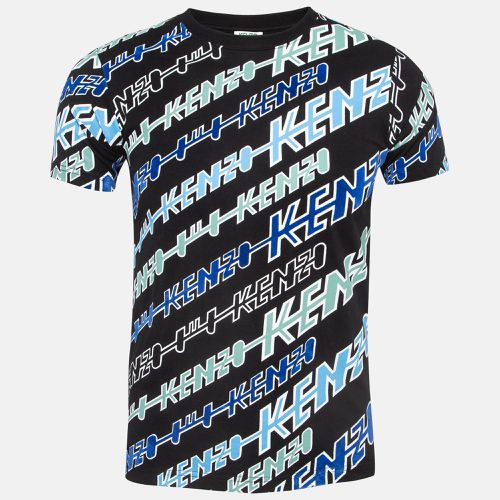 Kenzo Black Logo Graphic Print Cotton Crew Neck T-Shirt XS - Kenzo - Modalova