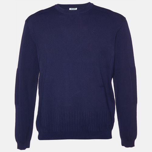 Textured Knit Crew Neck Jumper XL - Kenzo - Modalova