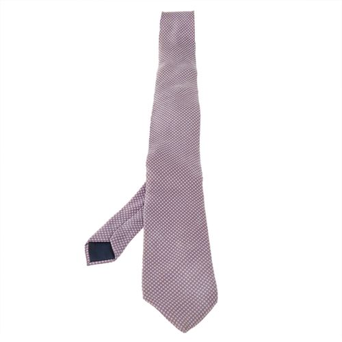 Lanvin Pink Dot Pattern Print Silk Satin Tie - Lanvin - Modalova