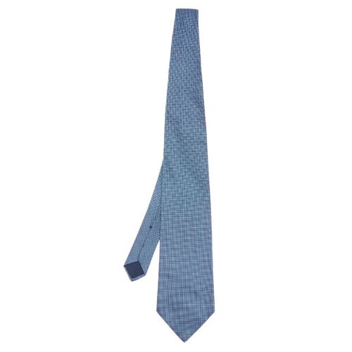 Lanvin Blue Dot Motif Jacquard Silk Tie - Lanvin - Modalova