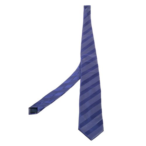 Lanvin Blue Striped Silk Tie - Lanvin - Modalova