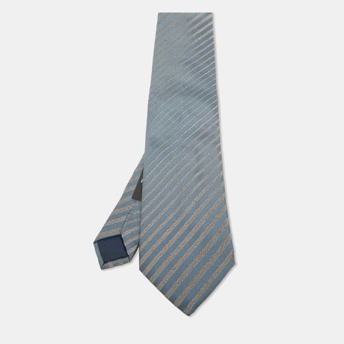 Lanvin Blue Striped Silk Traditional Tie - Lanvin - Modalova