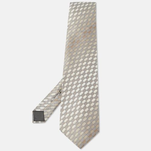 Lanvin Grey Printed Silk Traditional Tie - Lanvin - Modalova