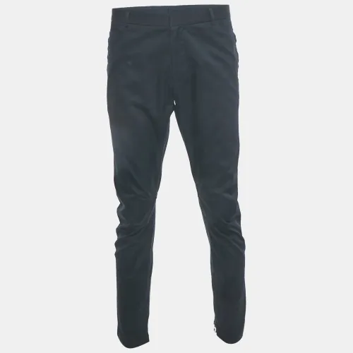 Lanvin Navy Blue Gabardine Trousers L - Lanvin - Modalova