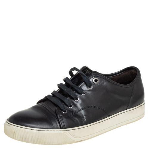 Lanvin Black Leather Low Top Sneakers Size 41 - Lanvin - Modalova