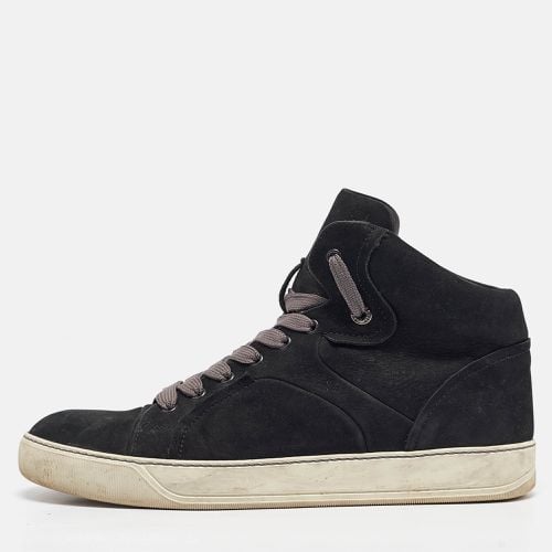 Lanvin Black Nubuck High Top Sneakers Size 42 - Lanvin - Modalova